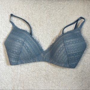 Victoria’s Secret blue lace wireless bra